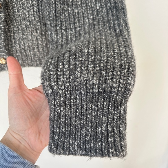 Rachel Zoe Charcoal Gray Button-Up Cardigan - Picture 5 of 6